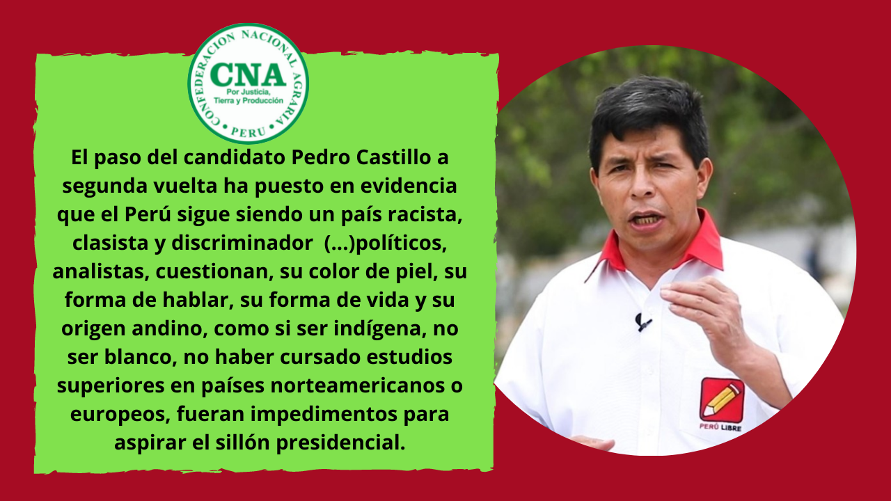 Discriminacion Racismo Reproduccion De Estereotipos Y Discursos De Odio En Esta Segunda Vuelta Electoral Confederacion Nacional Agraria
